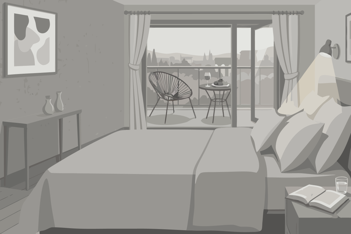 Camera Doppia con Letti Singoli con Bagno Privato